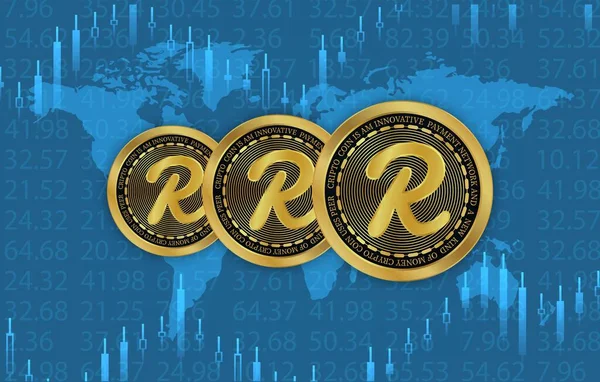 reef virtual currency logo images. 3D drawings.