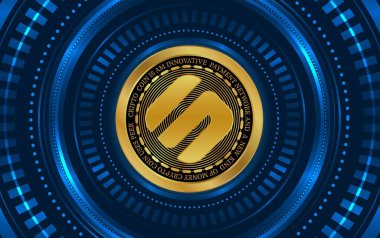 Sanal para akışının görüntüsü. 3d illüstrasyon