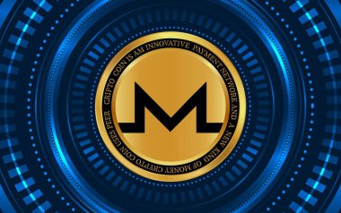 Monero-xx Bay Sanal para birimi görüntüleri. 3d illüstrasyon.