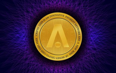 aion sanal para birimi görünümleri. 3d illüstrasyon