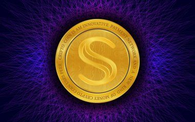 secret-scrt virtual currency images. 3d illustrations.