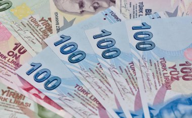 Çeşitli ülkelerin banknotlarının görüntüleri. Türk Lirası fotoğrafları.