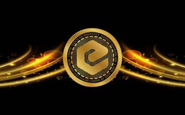 ecash-xec sanal para biriminin görüntüleri. 3d illüstrasyon