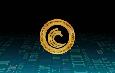 Bitttorrent-bttc sanal para birimi resimleri. 3d illüstrasyon.