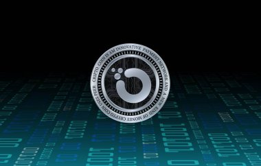 Sanal para birimi resimleri arasındaki orkide-ochid. 3B illüstrasyon.