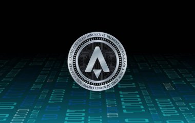 Yıldız atlası sanal para birimi görüntüsü. 3d illüstrasyon.