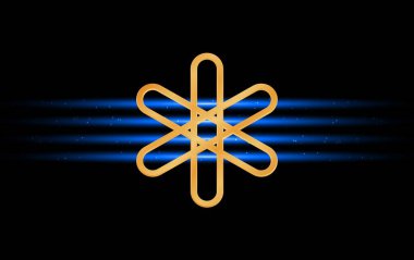 Sanal paralar ve logoları. Göçük sanal para birimi logosu. 3d illüstrasyon.