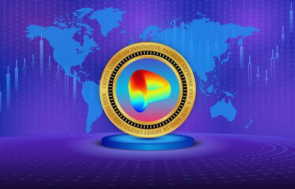 images of the curve dao-crv virtual currency. 3d illustrations