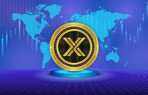 immutable x-imx virtual currency images. 3d illustration.