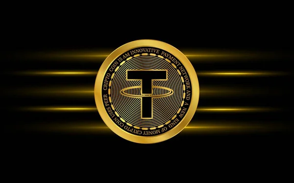 Logotipo Moneda Virtual Tether Usdt Ilustraciones —  Fotos de Stock