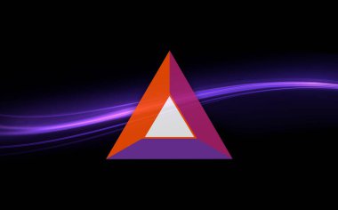 Temel dikkat-yarasa ikonu sanal para birimi görüntüsüdür. 3d çizimler