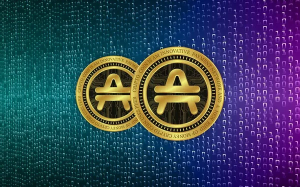 amp virtual currency image. 3d illustrations.
