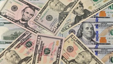 Çeşitli ülke banknotlarının görüntüleri. Amerikan Doları Fotoğrafları.