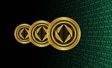 ethereum name-ens sanal para birimi resimleri. 3d illüstrasyon