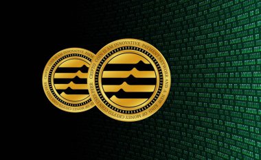 aptos-apt virtual currency images. 3d illustration