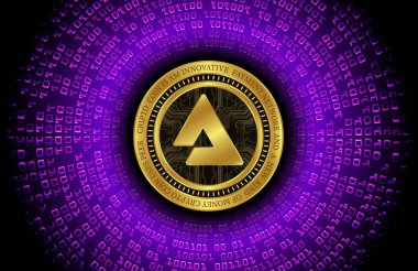 işitsel sanal para birimi görüntüsü. 3d illüstrasyon.