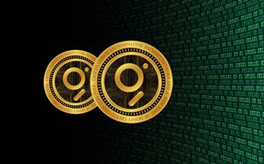 Grafik-grt sanal para birimi görüntüleri. 3d illüstrasyon.