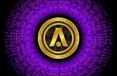 aion sanal para birimi görünümleri. 3d illüstrasyon