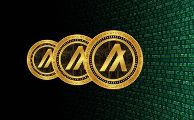Algorand-algo sanal para birimi resimleri. 3d illüstrasyon.
