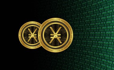 Nano-nxo sanal para biriminin görüntüleri. 3d illüstrasyon