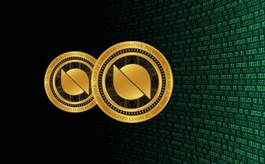 Ontoloji-ont sanal para birimi görüşleri. 3d illüstrasyon