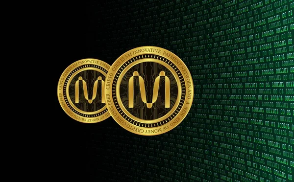 Image Mina Coin Virtual Currency Digital Background Illustrations — Stock Photo, Image