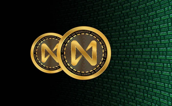 Protocol Coin Logo Digital Background Illustration Image — Foto de Stock