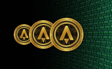 Yıldız atlası sanal para birimi görüntüsü. 3d illüstrasyon.