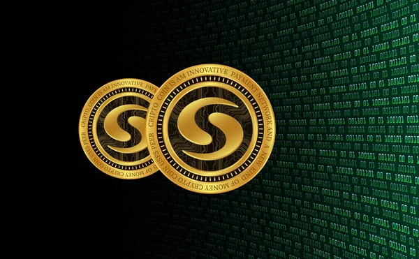 Syscoin Sys Virtuális Valuta Képek Illusztráció — Stock Fotó