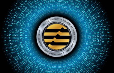 aptos-apt virtual currency images. 3d illustration