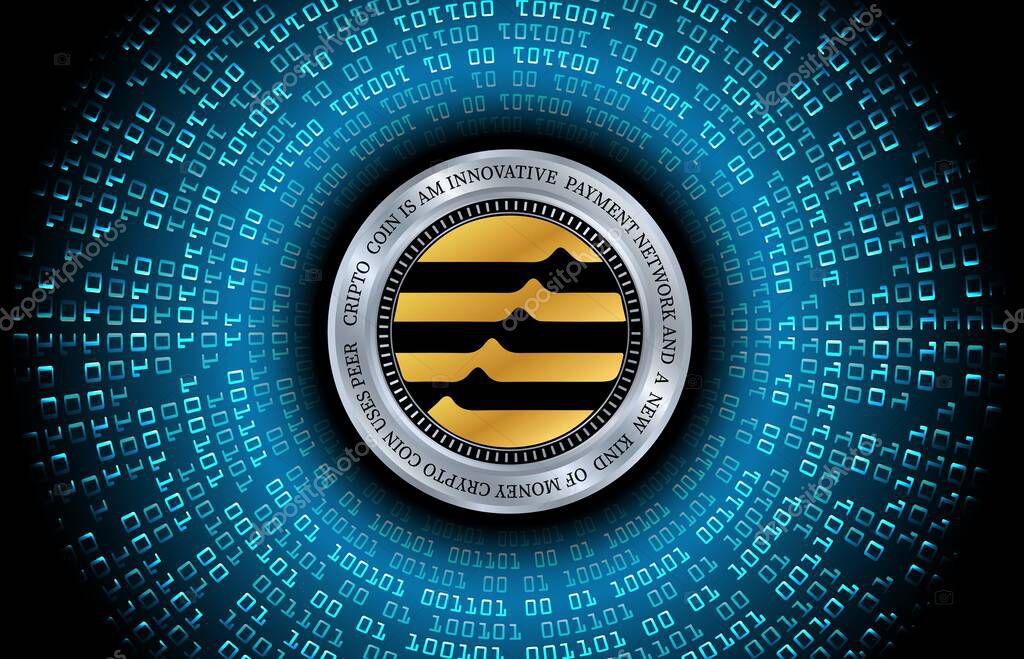Aptos-apt virtual currency images. 3d illustration