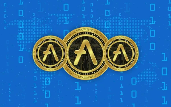 Aave Virtual Currency Images Illustration — Stock Photo, Image