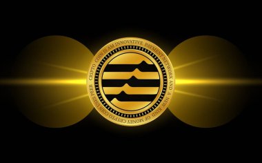 aptos-apt virtual currency images. 3d illustration
