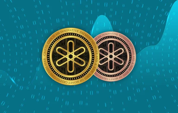 Εικονικά Νομίσματα Και Λογότυπα Τους Dent Λογότυπο Εικονικού Νομίσματος Εικονογράφηση — Φωτογραφία Αρχείου