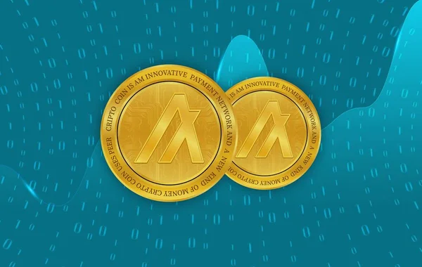 Algorand-algo sanal para birimi resimleri. 3d illüstrasyon.