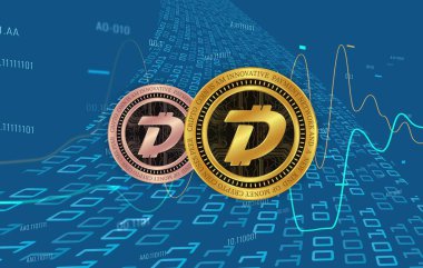 tire sanal para birimi logosu, 3 boyutlu çizimler.