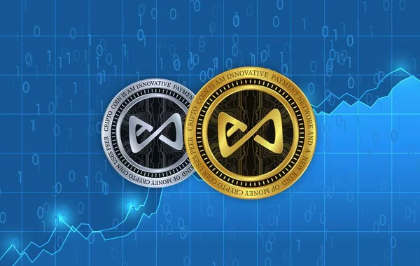 Axie无限大轴虚拟货币图像 3D说明 — 图库照片