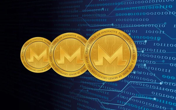 Monero Xmr仮想通貨画像 3Dイラスト — ストック写真
