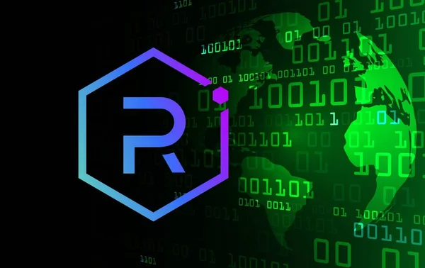Raydium Ray Virtual Currency Image Digital Background Illustrations — Fotografia de Stock