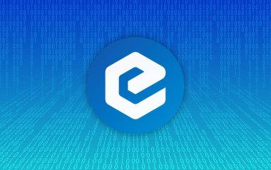 ecash-xec sanal para biriminin görüntüleri. 3d illüstrasyon