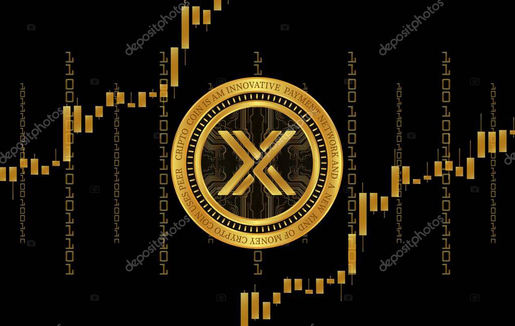 Immutable x-imx virtual currency images. 3d illustration.
