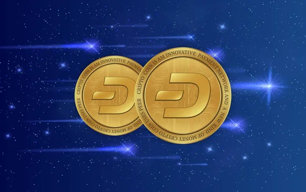 Dash Virtual Currency Logo Illustrations — 스톡 사진