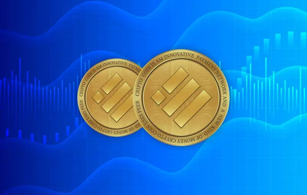 Binance Usd Busd Virtual Currency Images Illustrations — Stock Photo, Image