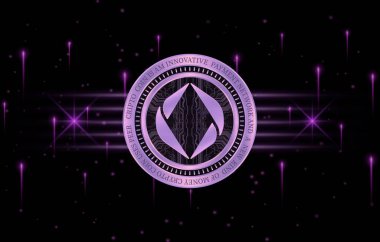 ethereum name-ens sanal para birimi resimleri. 3d illüstrasyon