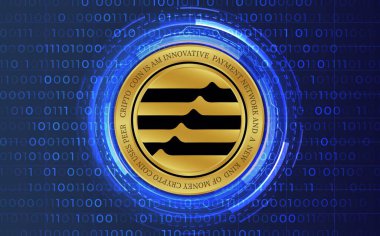 aptos-apt virtual currency images. 3d illustration