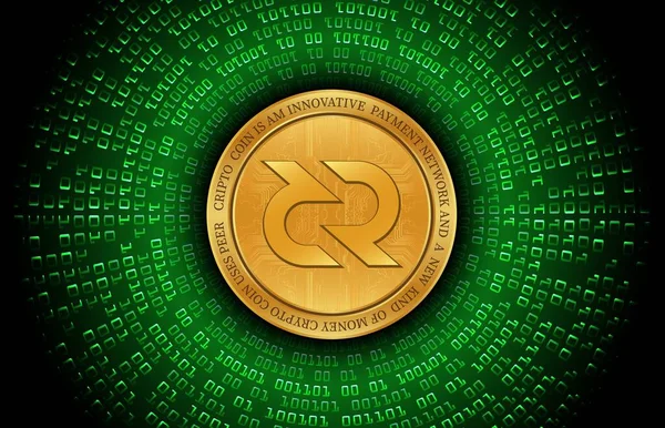 Decred Dcr Coin Virtual Currency Images Illustration — 图库照片