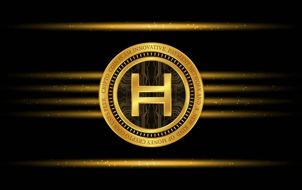 Hedera Hashgraph Hbar Virtual Currency Images Illustration — Stock Photo, Image