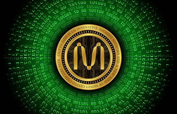 Image Mina Coin Virtual Currency Digital Background Illustrations — Stock Photo, Image