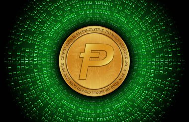 Potcoin sanal para birimi görüntüleri. 3d çizimler.