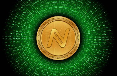 Namecoin-nmc sanal para birimi resimleri. 3d illüstrasyon